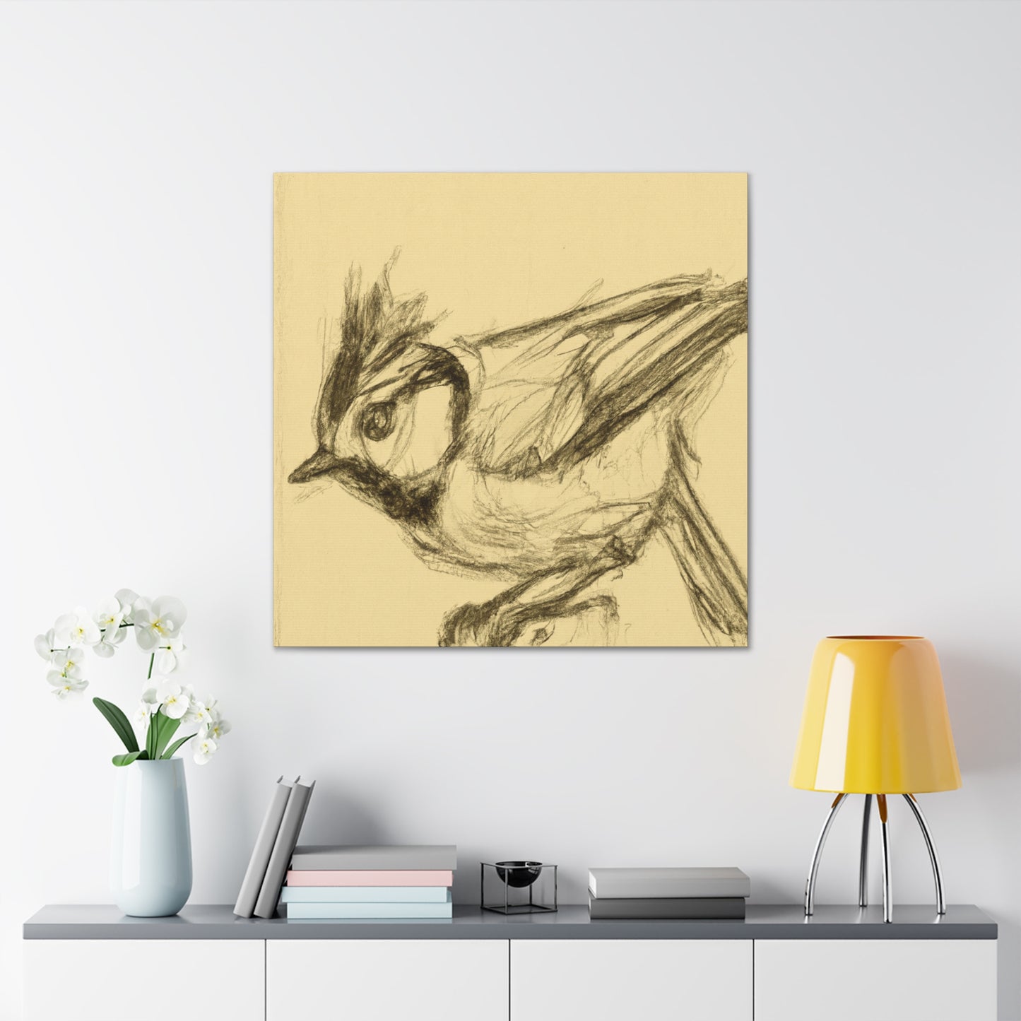 "Tufted Titmouse Splendor" - Canvas