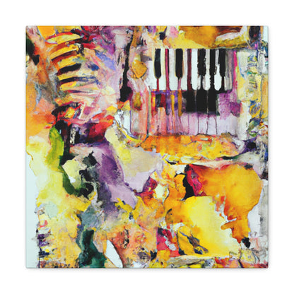 Harmonica's Expressionistic Pulse - Canvas