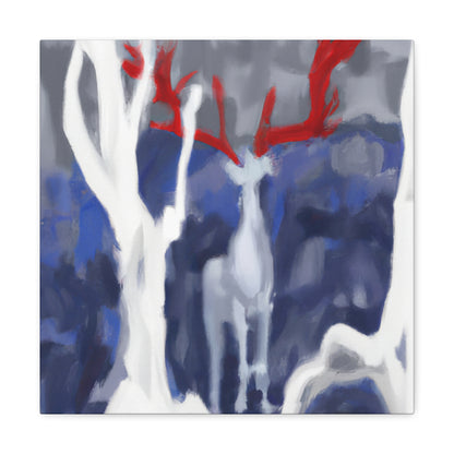 Deer in Abstract Style - Canvas