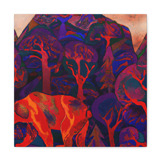 "Brown Bear in Fauvism" - Canvas