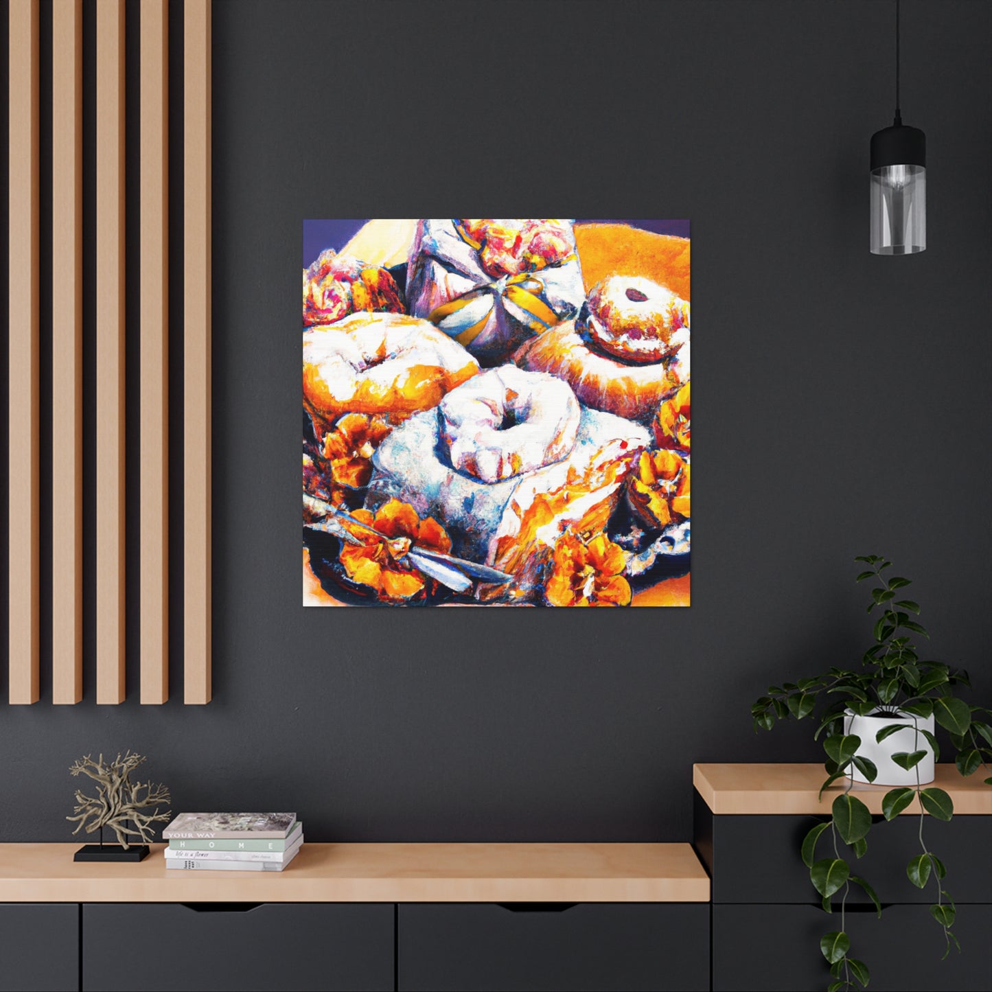 "Sugary Art Noveau Pastries" - Canvas