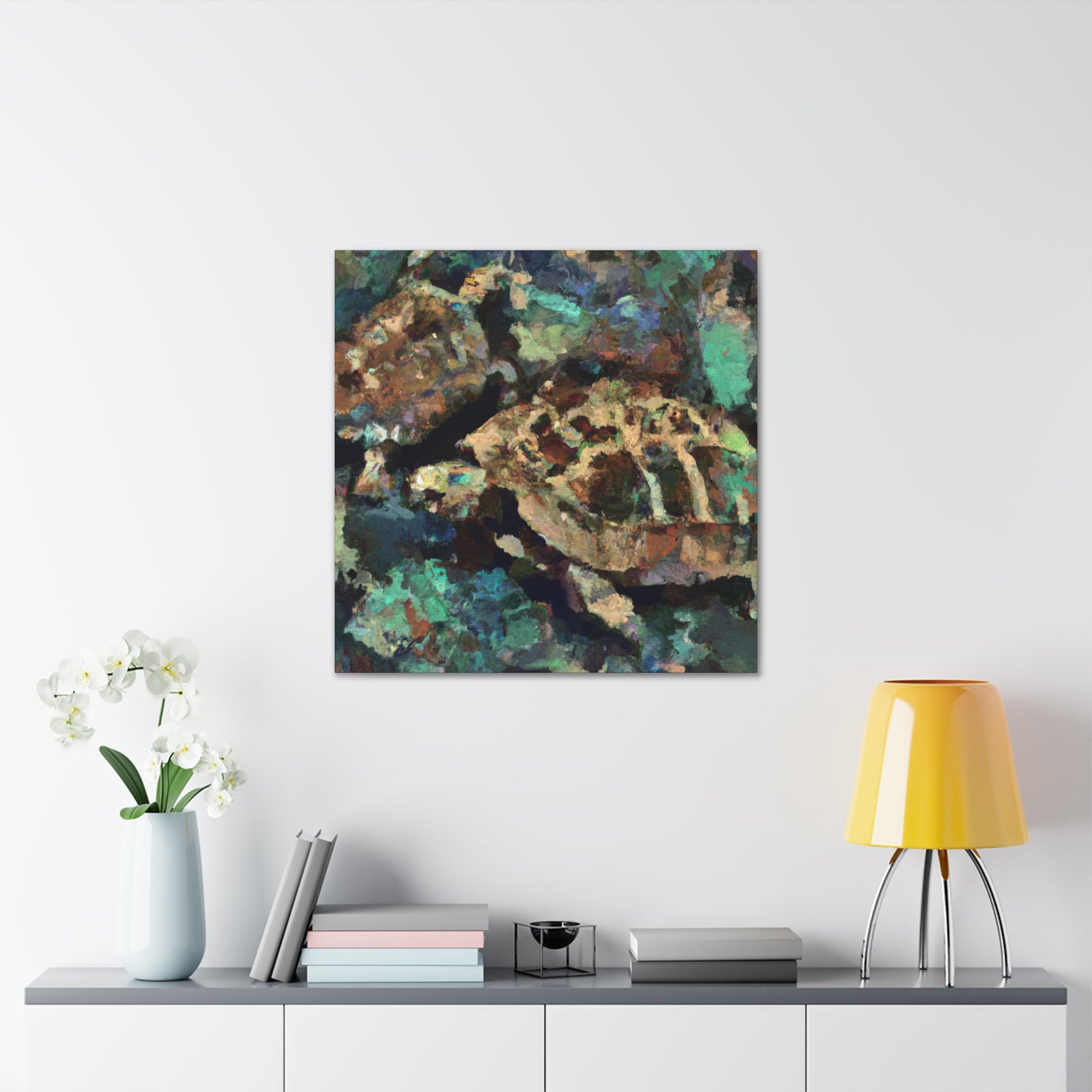 "Tortoise in Repose" - Canvas