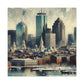 "Vibrant Boston Reverie" - Canvas