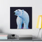 "Polar Bear in Snow" - Canvas