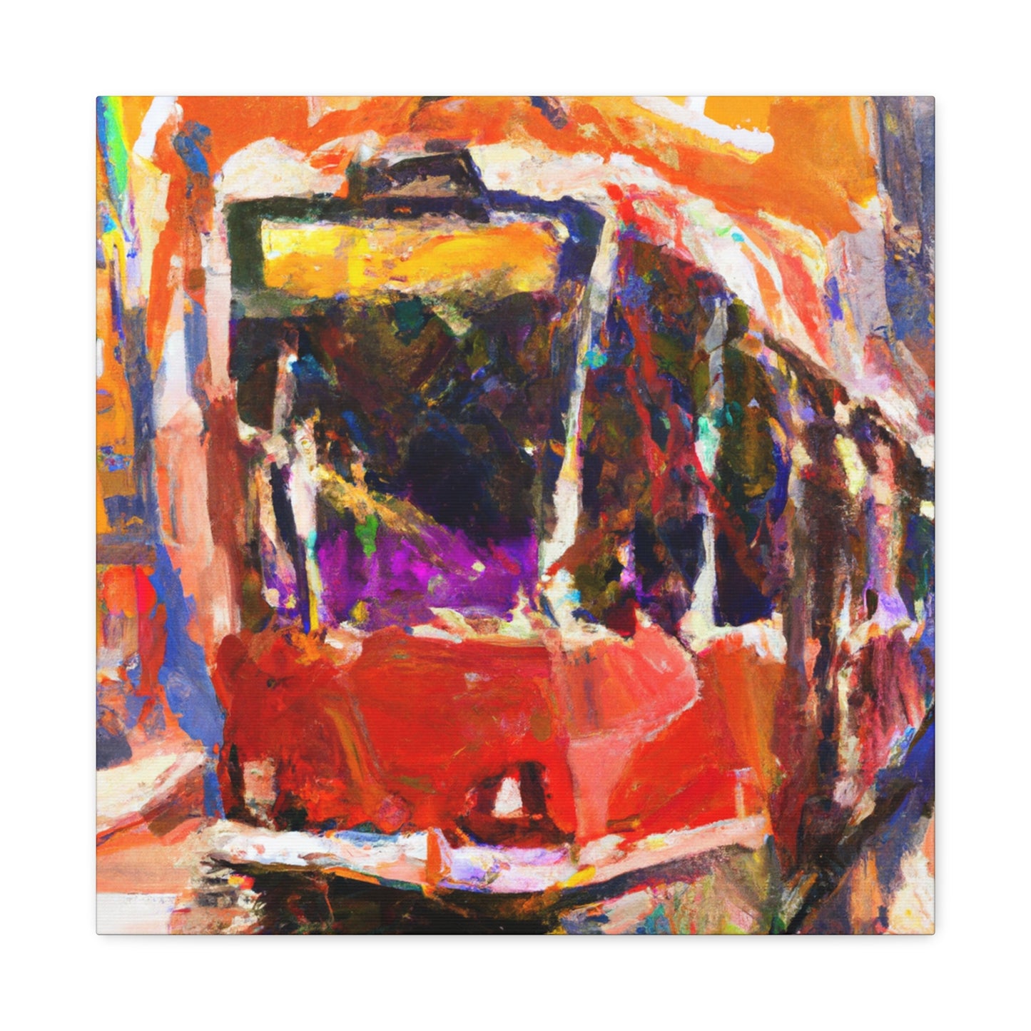 "Tram Ride to Freedom" - Canvas