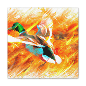 Mallard Duck Reflection - Canvas