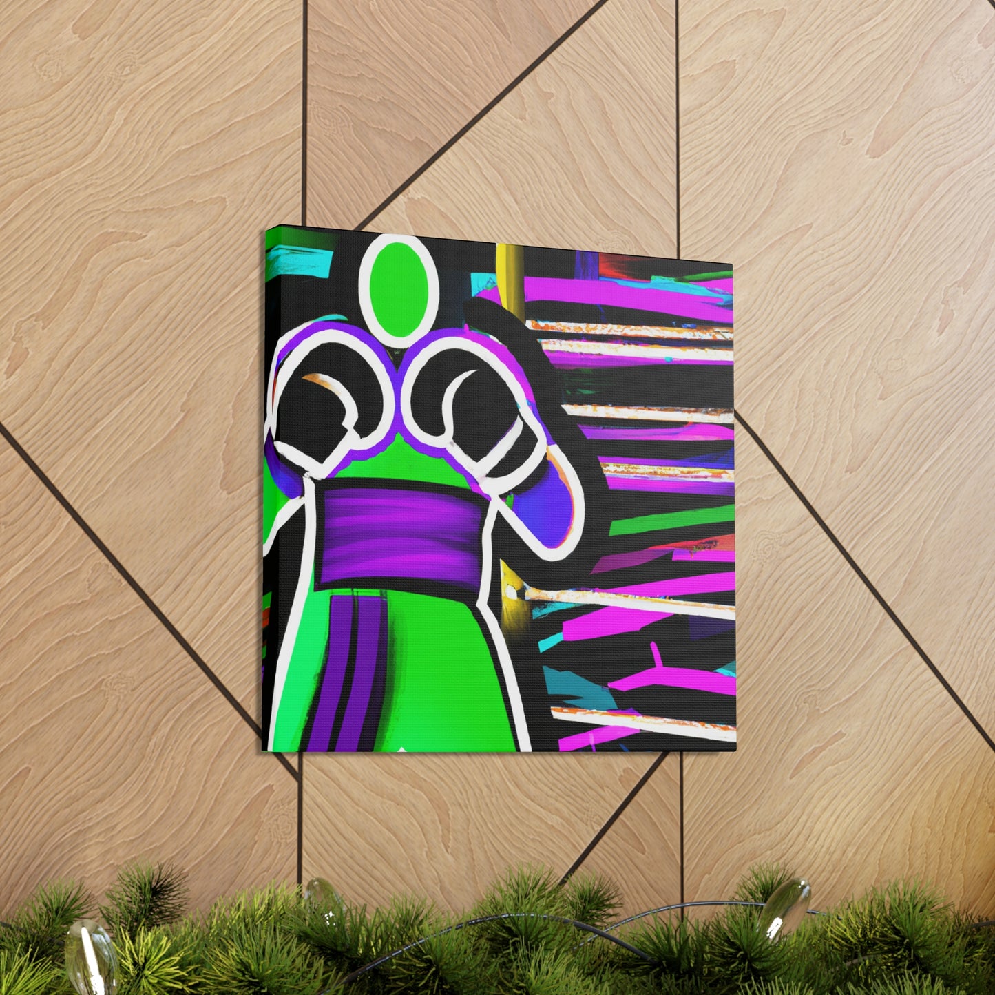 Raging Boxing Combatants - Canvas