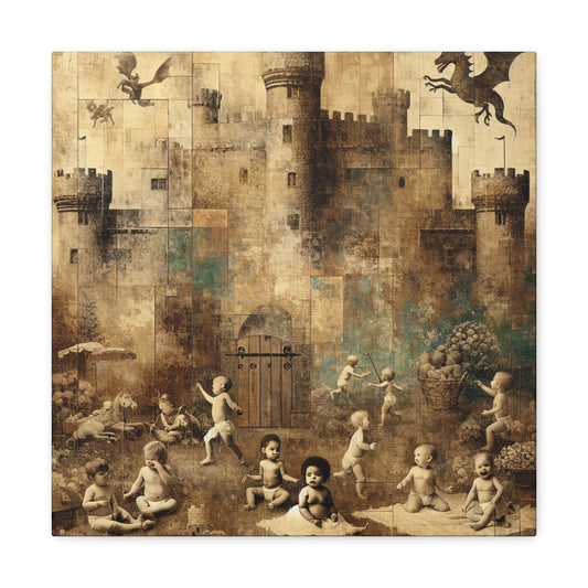 Whimsical Dragon's Dream - Canvas