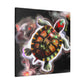 "Turtle of Scarlet Hues" - Canvas