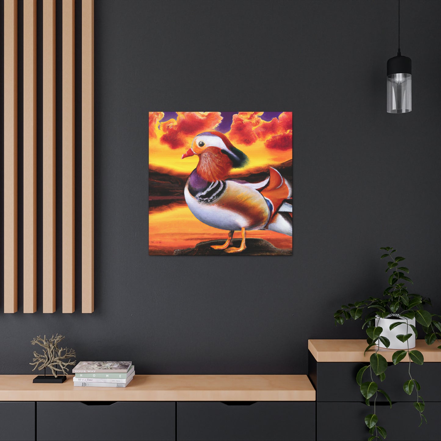 Mandarin Duck Surreality - Canvas