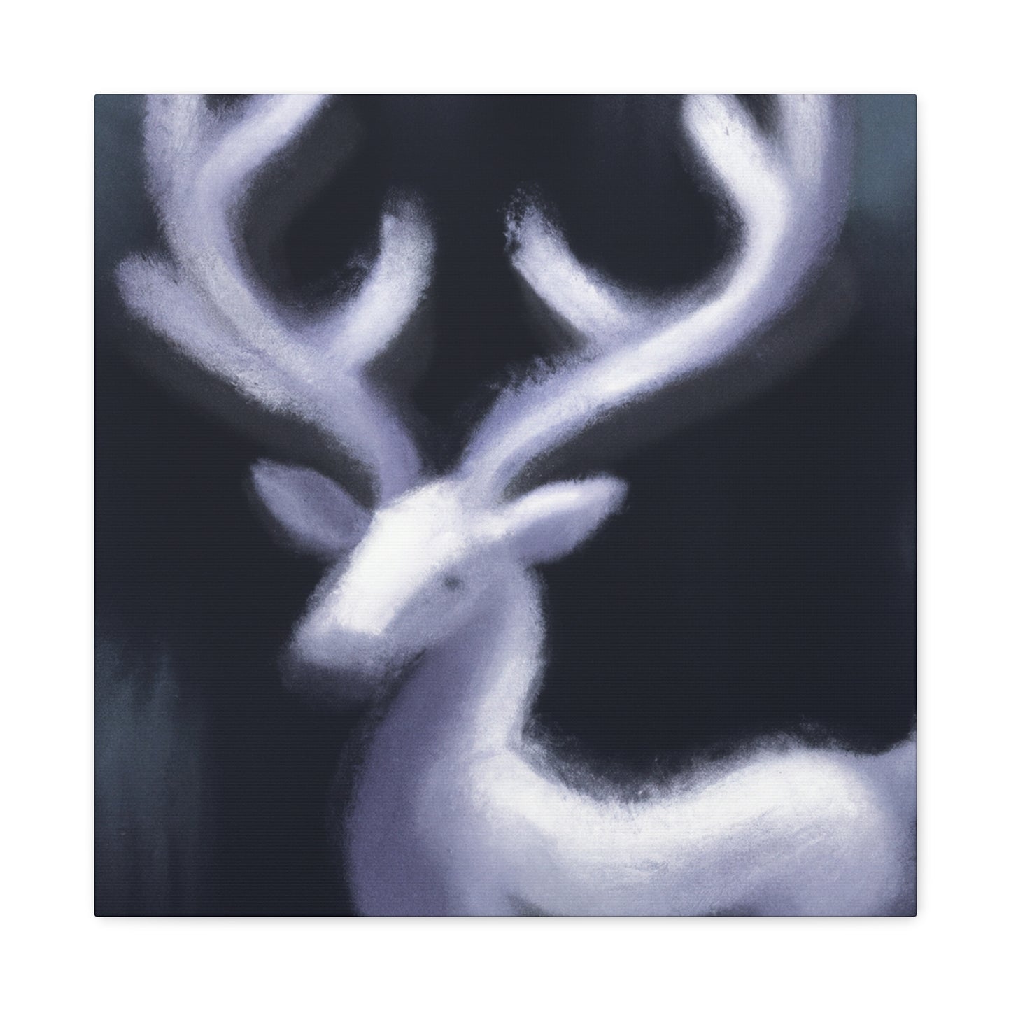 Reindeer Dusk Reflection - Canvas