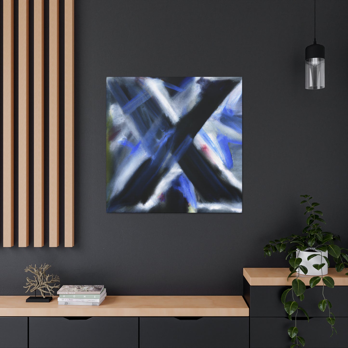 X in Expressionistic Hues - Canvas