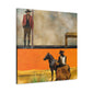 Cowboy on Fence Dream - Canvas