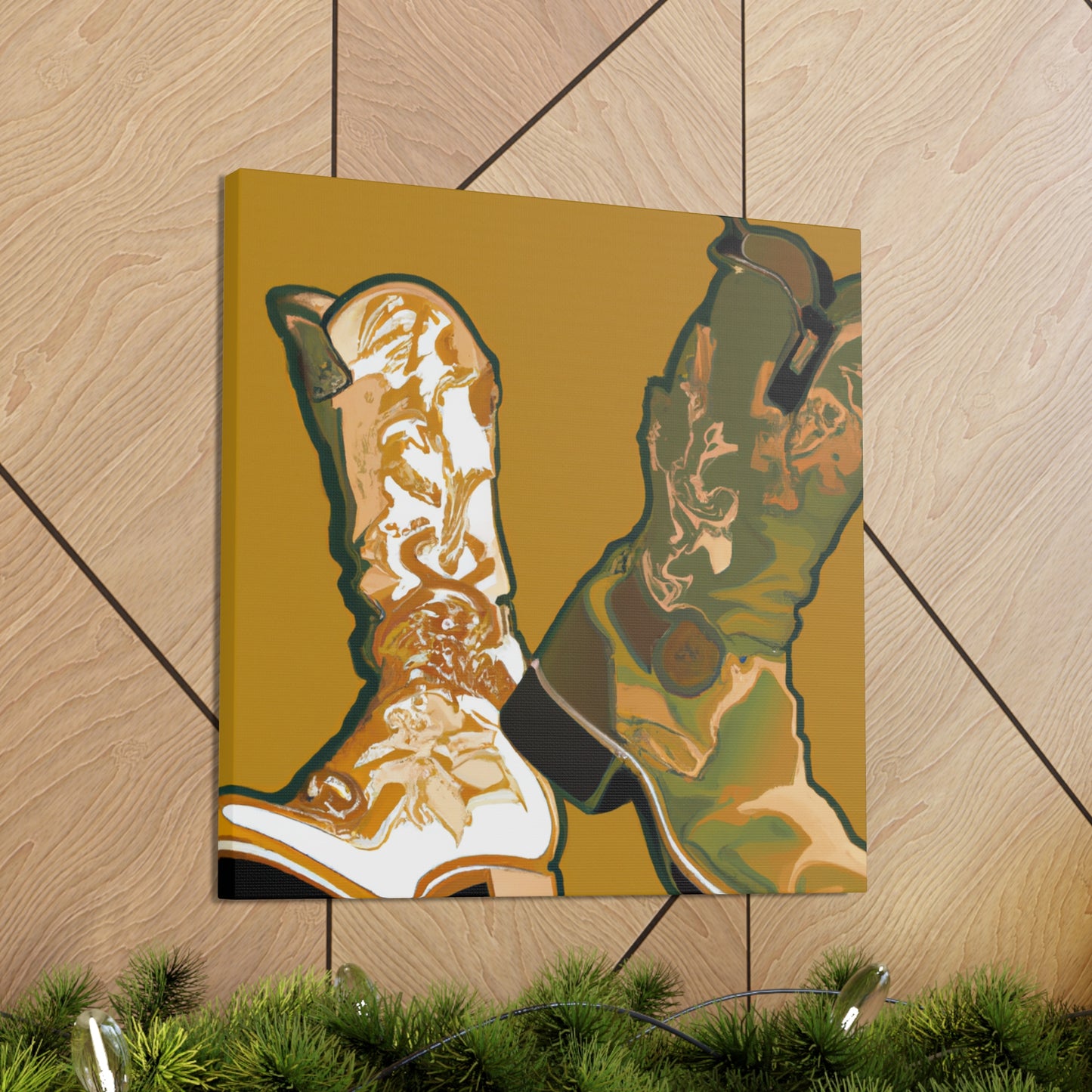 "Booted in elegance artistique" - Canvas