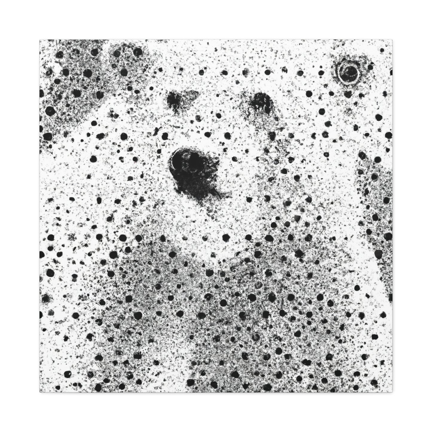 "Polar Bear Pointillism" - Canvas