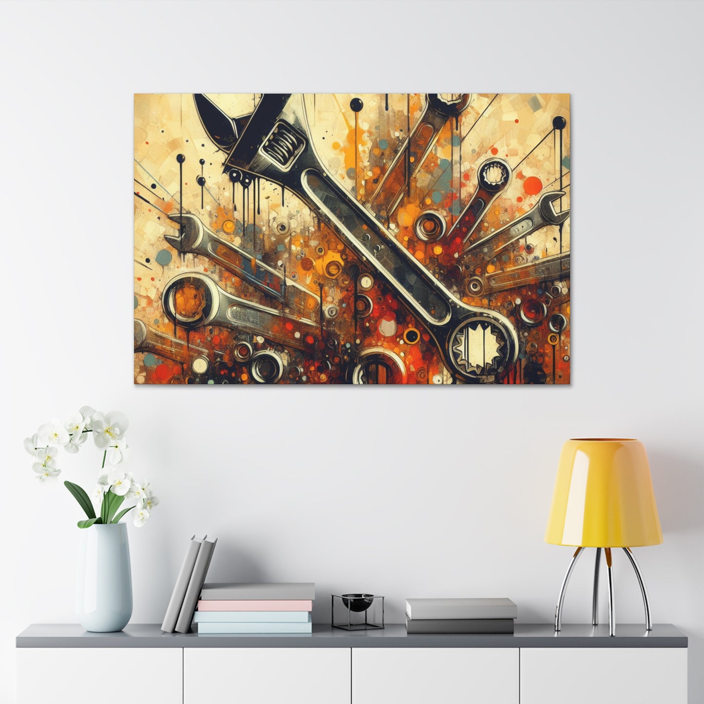 Forged Industrial Symphony - Canvas