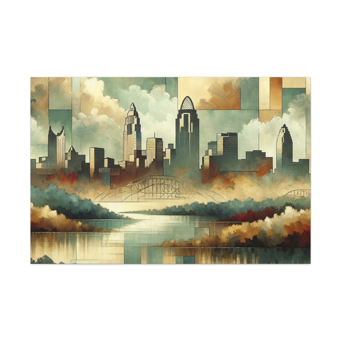 "Flourishing Queen City" - Canvas