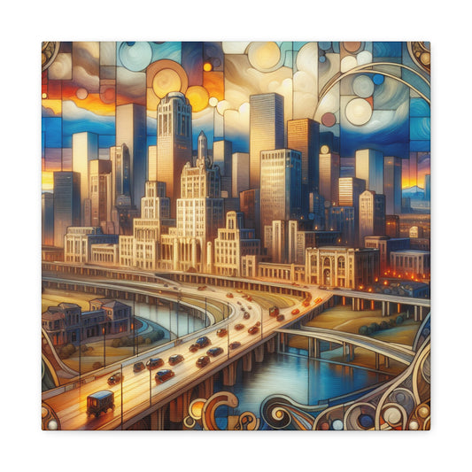 "Majestic Mile-High Metropolis" - Canvas