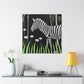 "Zebra in Deco Style" - Canvas