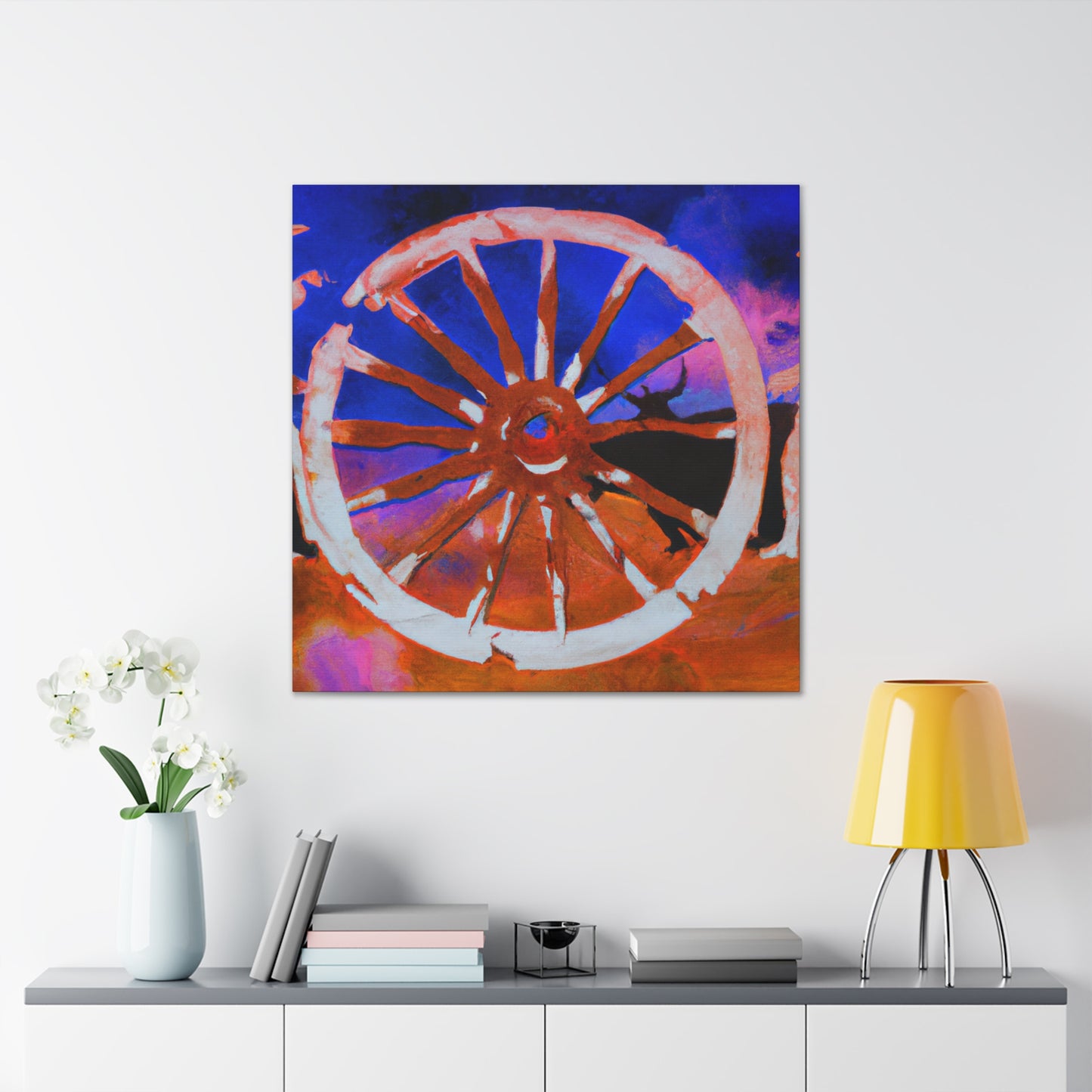 "Wagon Wheel Labyrinth" - Canvas