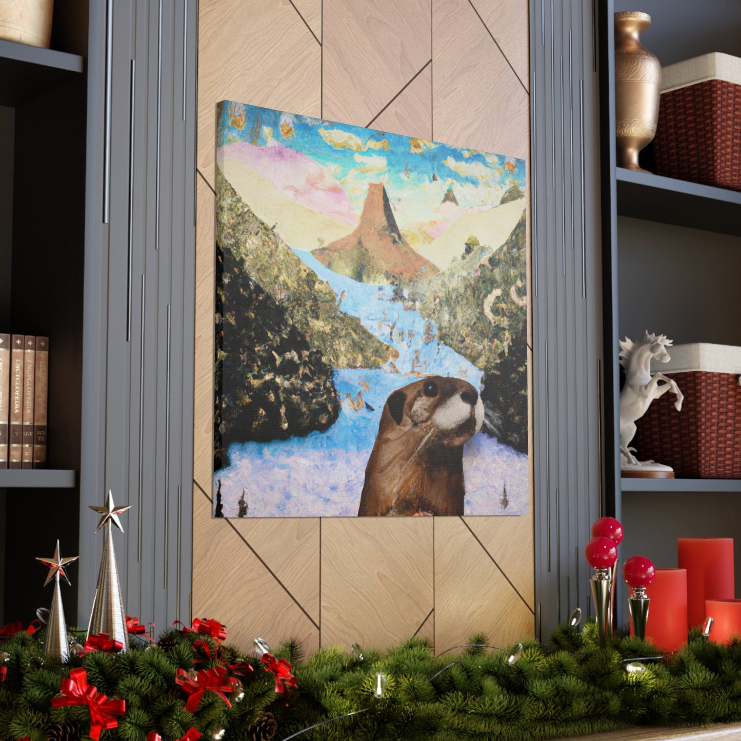 Otter in Dreamscapes - Canvas