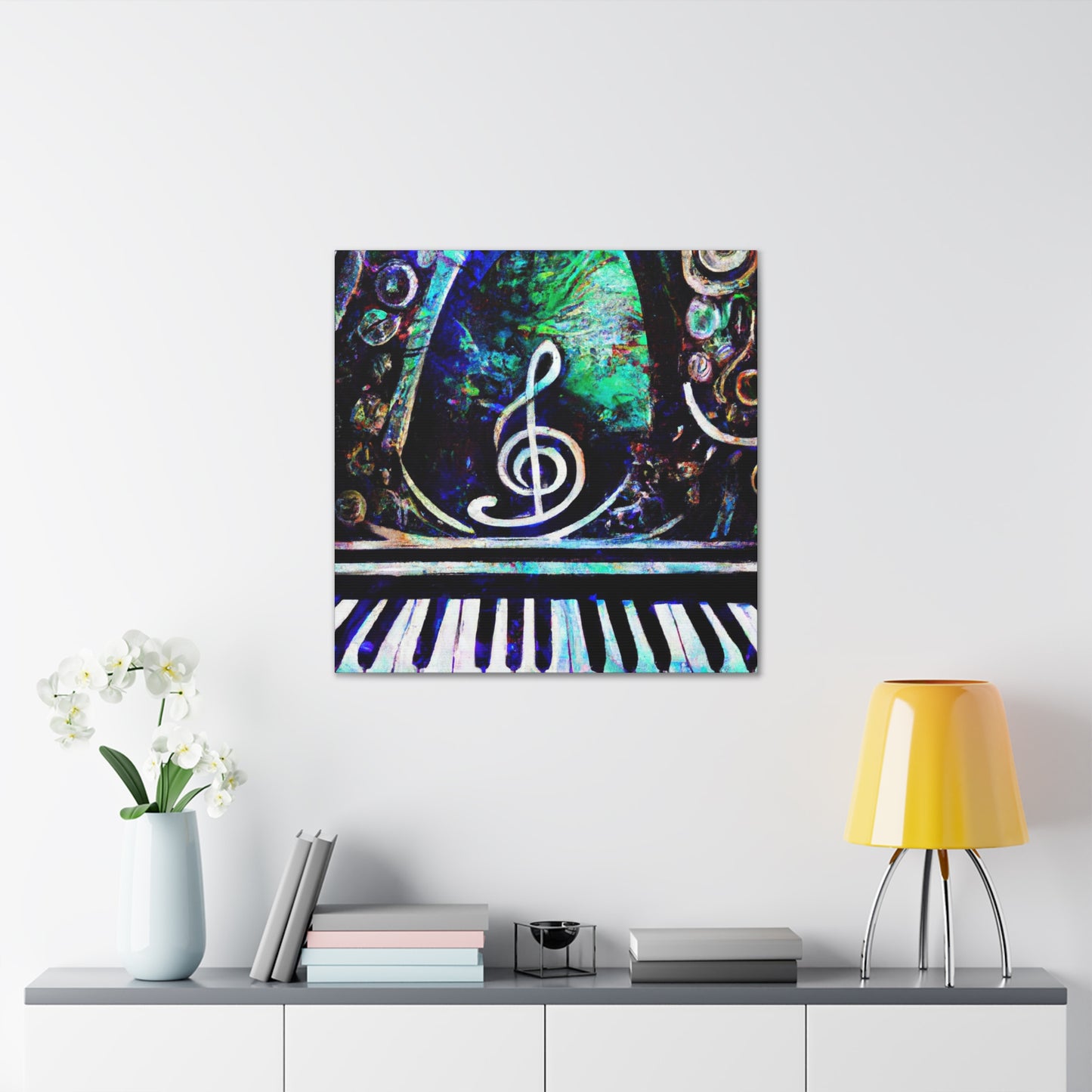 "Pianos Play Music" - Canvas