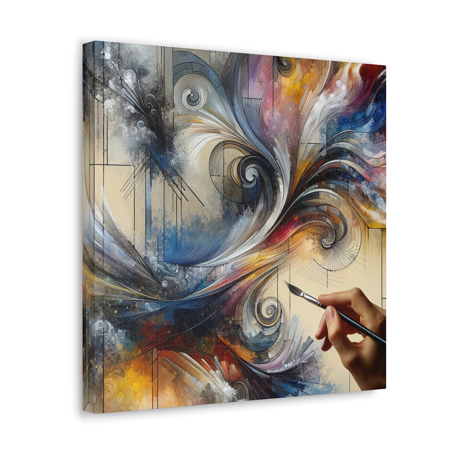 Ethereal Embers Unleashed - Canvas