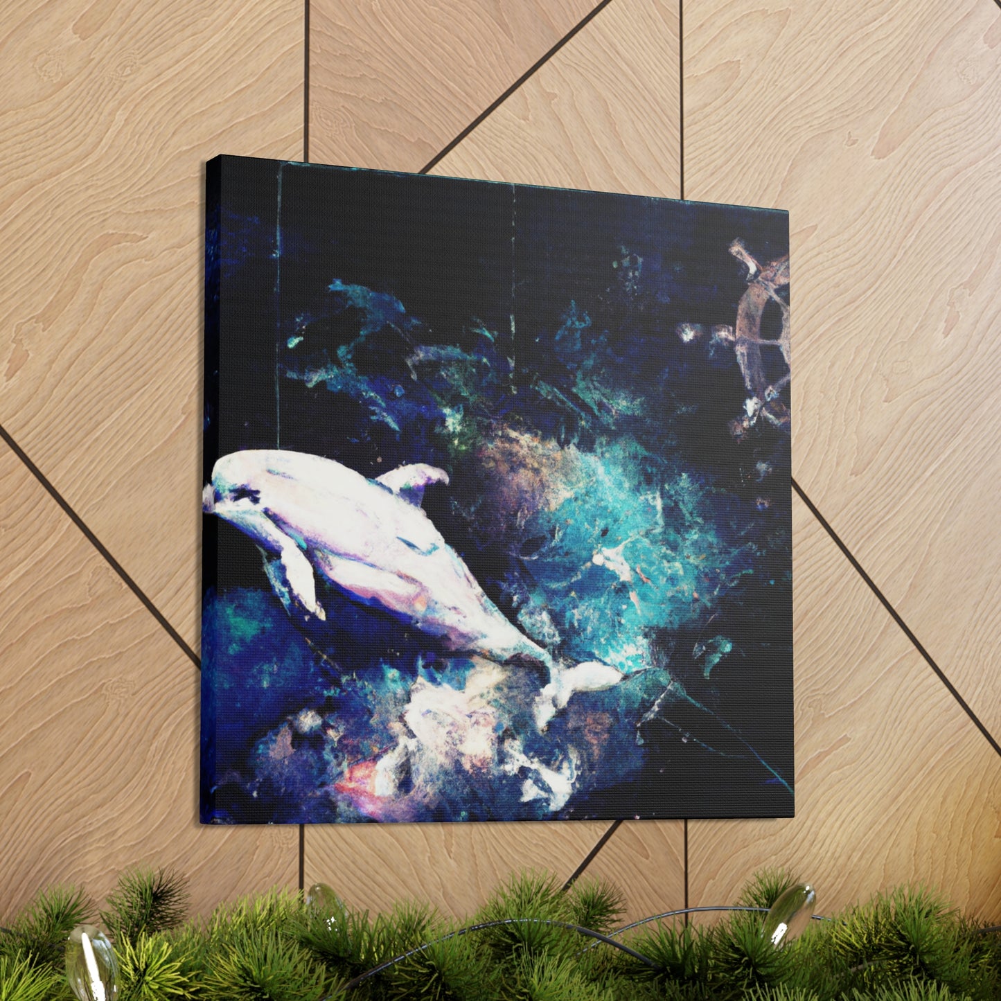 Dancing Dolphin Delight - Canvas