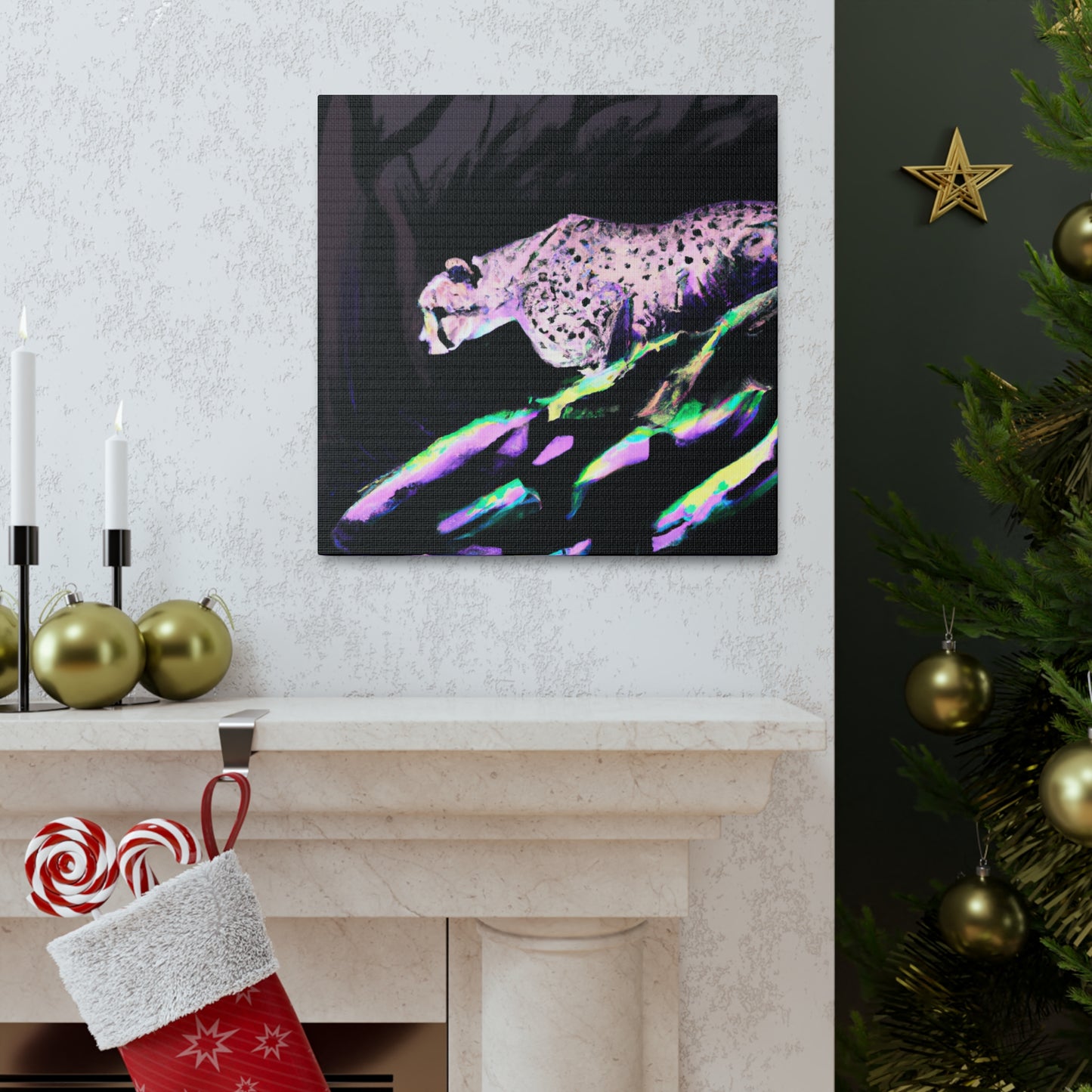 "Cheetah's Speed Vibrancy" - Canvas