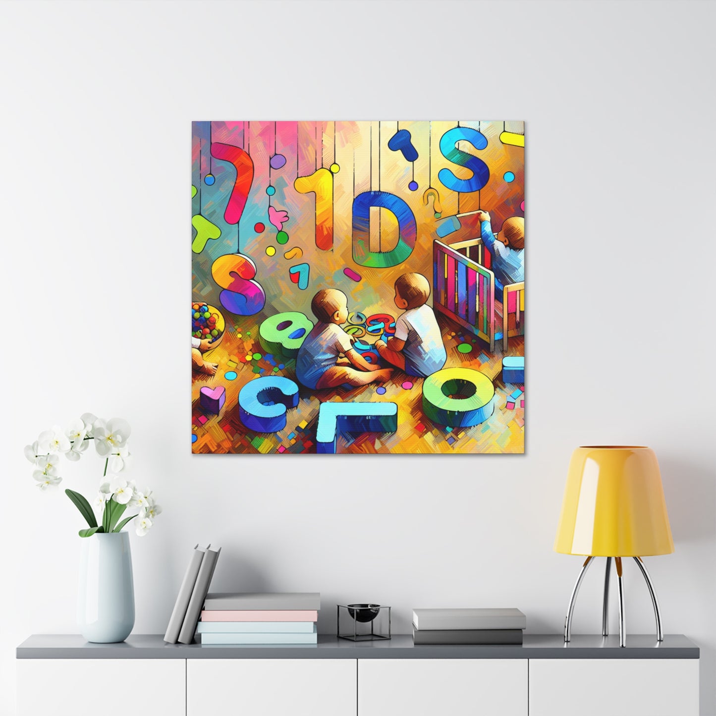 "Vivid Linguistic Symphony" - Canvas