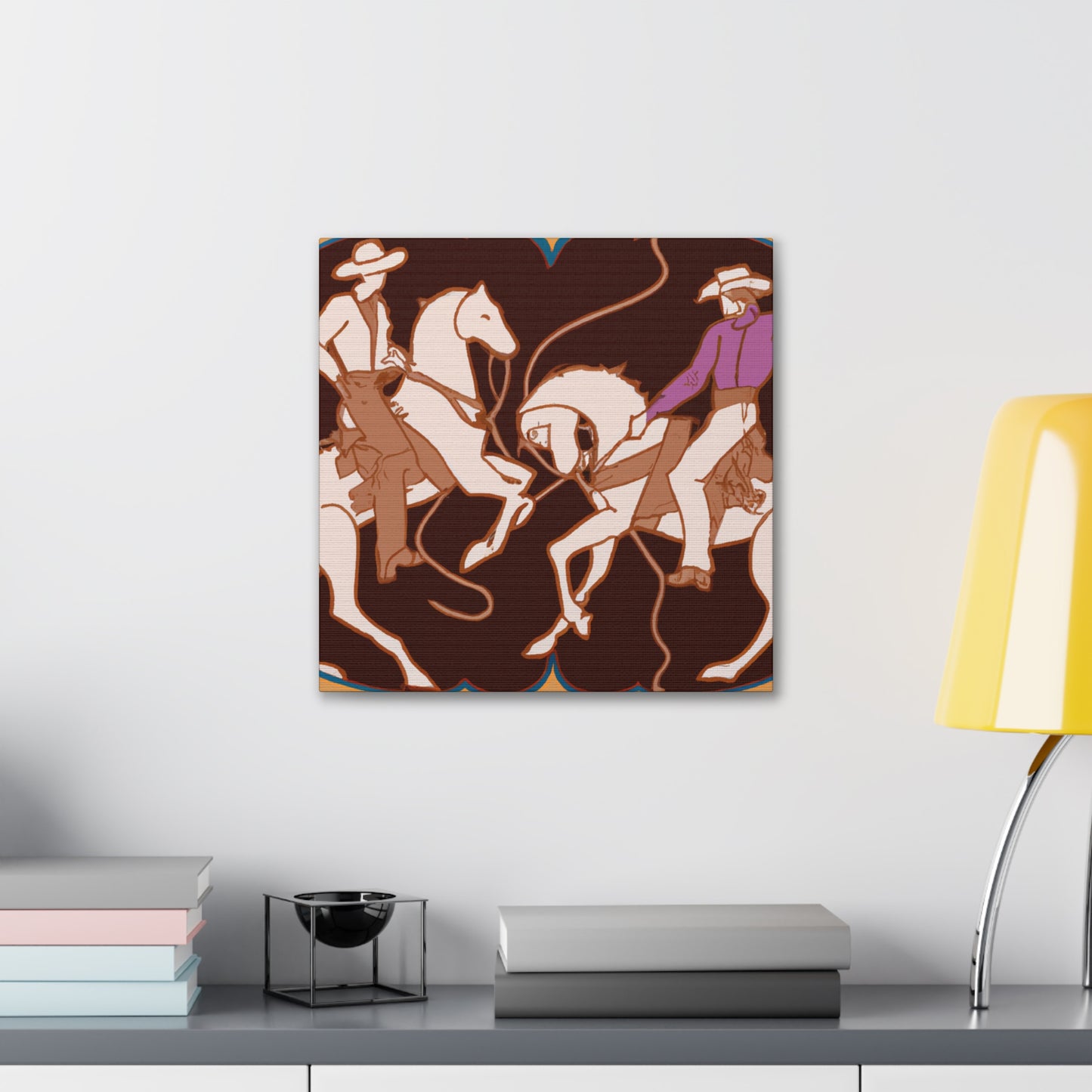 "Serene Stirrups Symbology" - Canvas