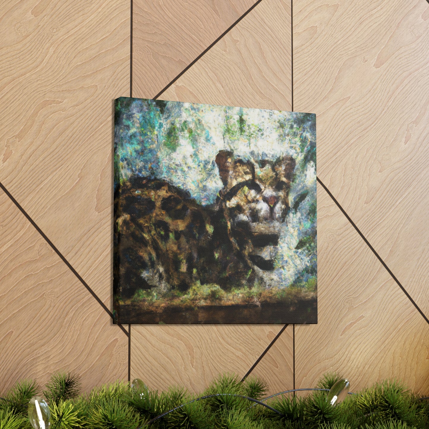 Lone Clouded Leopard - Canvas