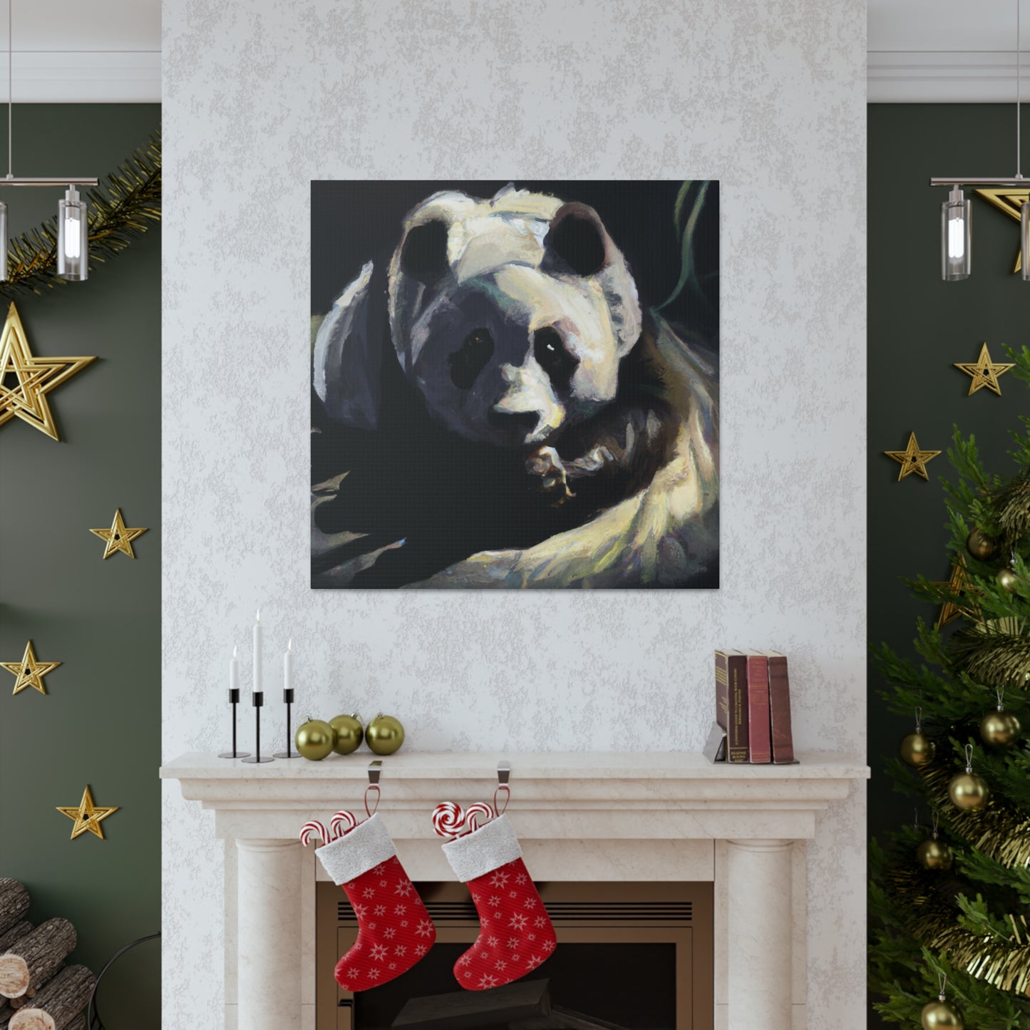 Giant Panda Enchantment - Canvas