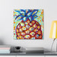 Pineapple Pointillism Dream - Canvas