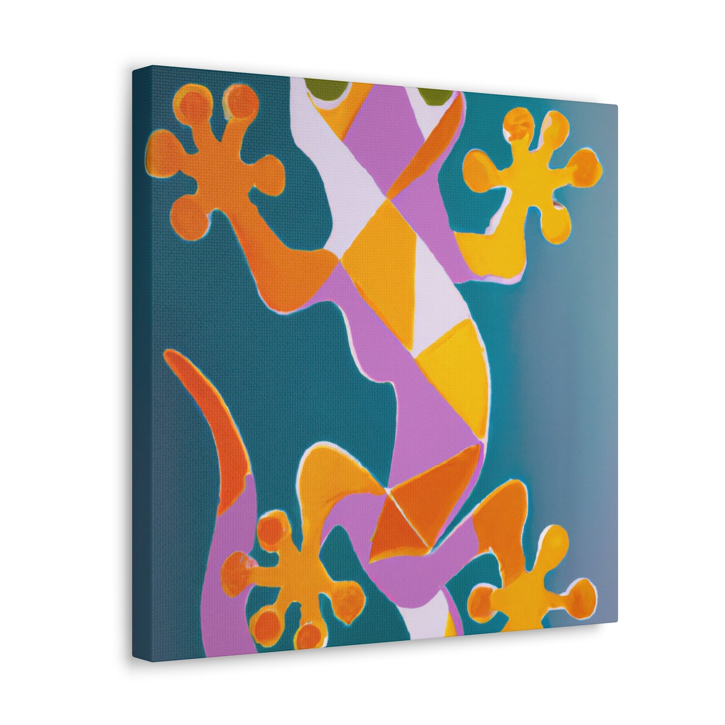 Gecko in Art Deco - Canvas