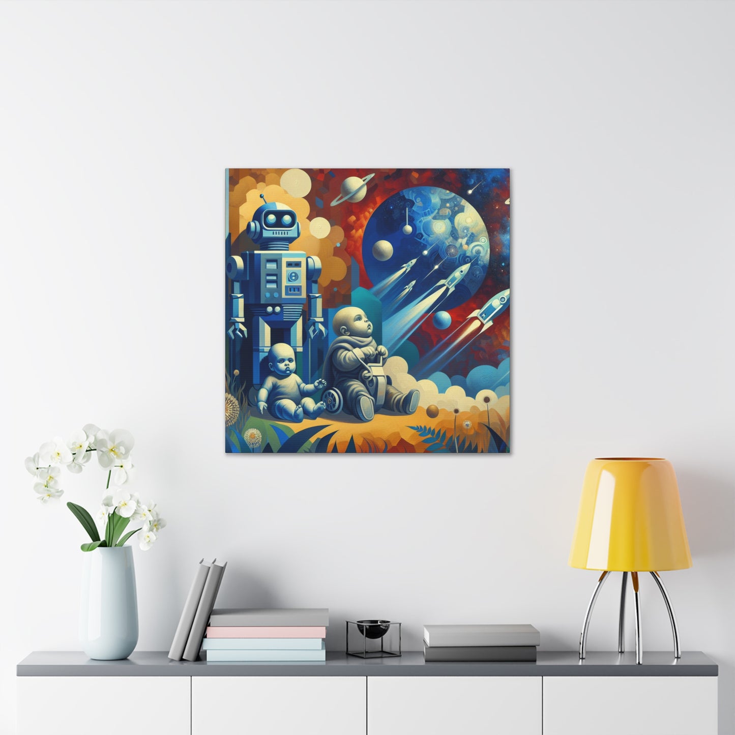 "Robotic Cosmo Explorations" - Canvas