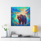 Grizzly Bear in Nature - Canvas