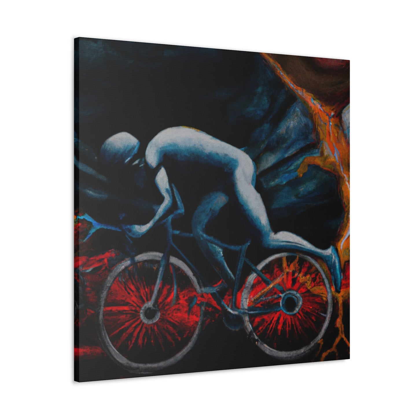 "Biking Through Dreamspace" - Canvas