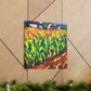 Golden Corn Harvesting - Canvas