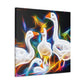 "Geese in Flight Abstraction" - Canvas