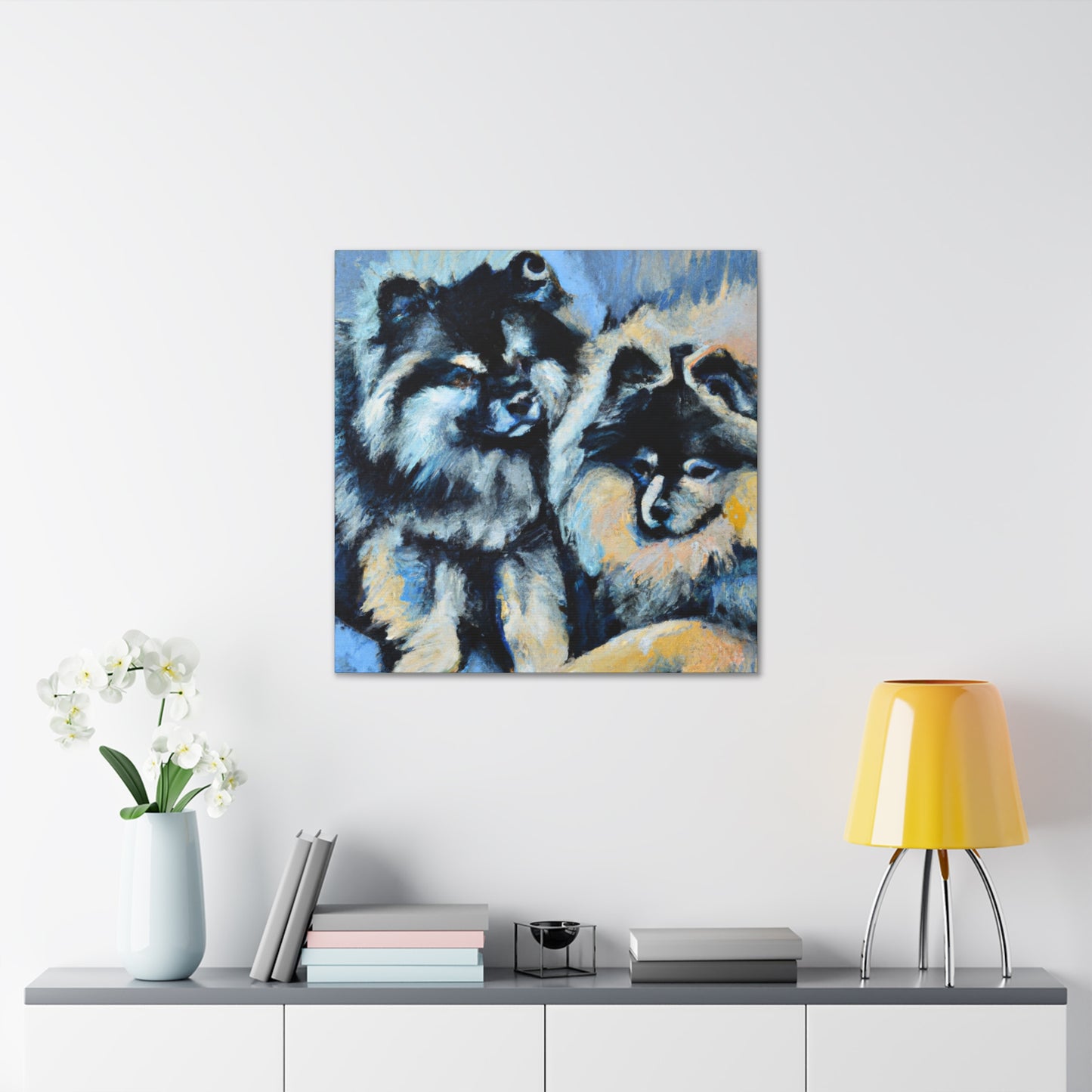 Keeshond in Splendor - Canvas