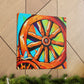 Wagon Wheel Art Deco - Canvas