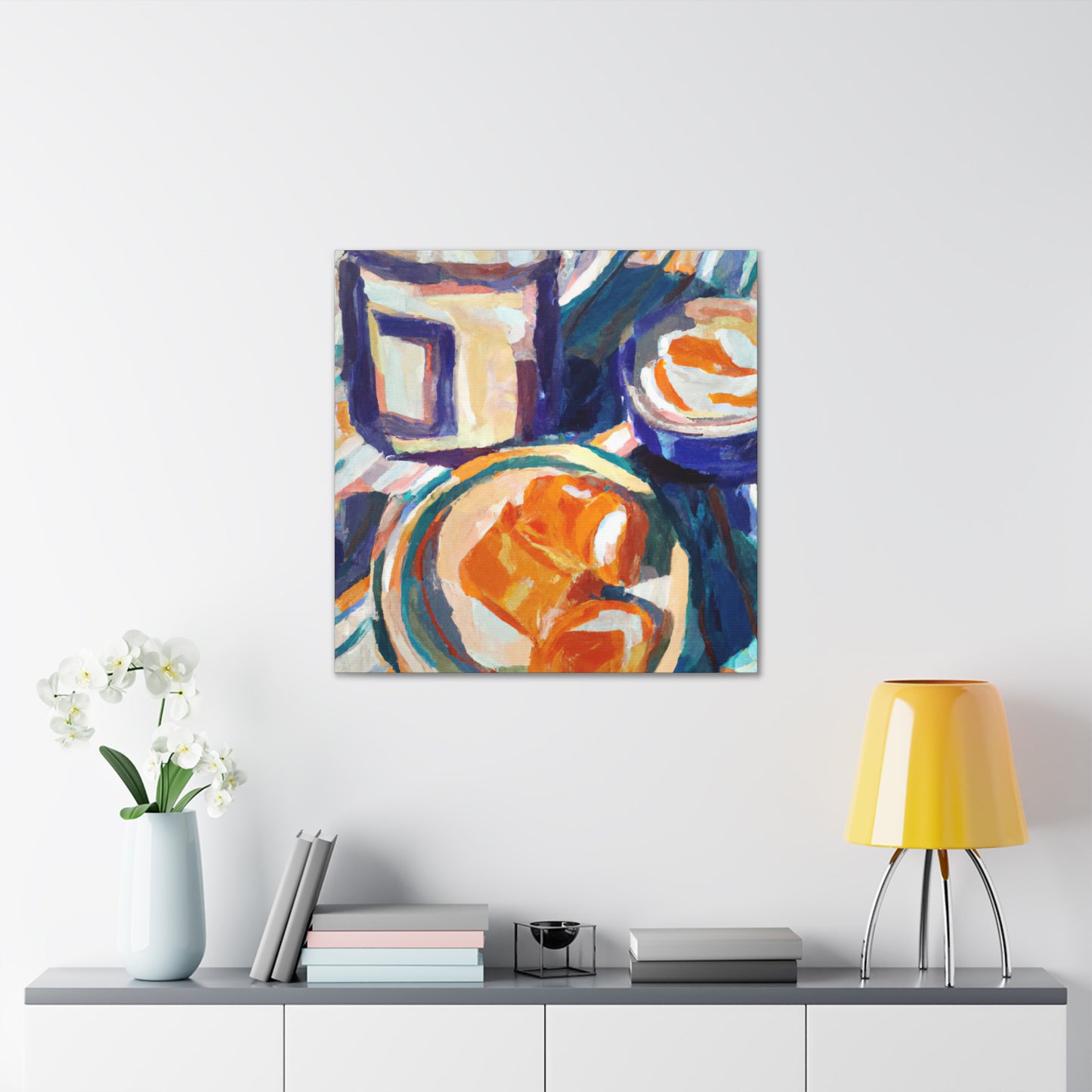 Fiery Orange Radiance - Canvas