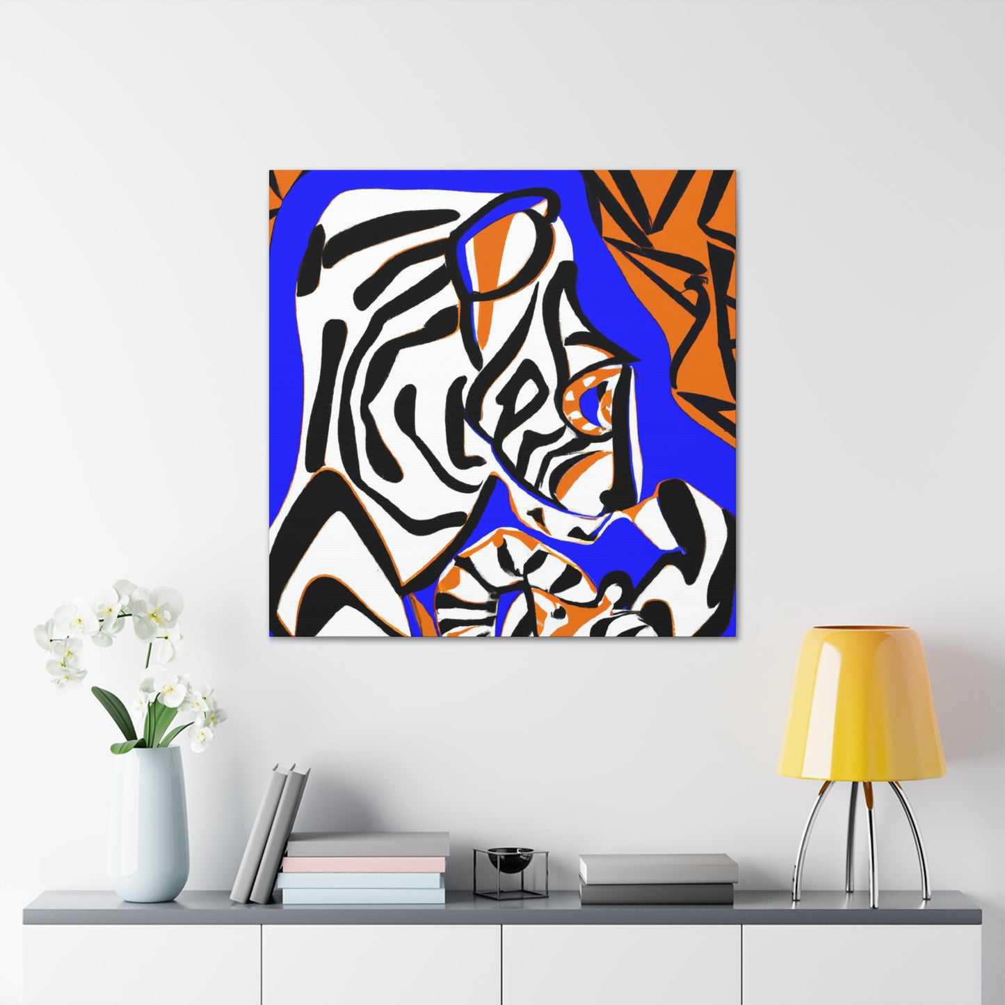 Tiger Roaring Triumphantly - Canvas