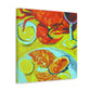 "Seafood in Post-Impressionism" - Canvas