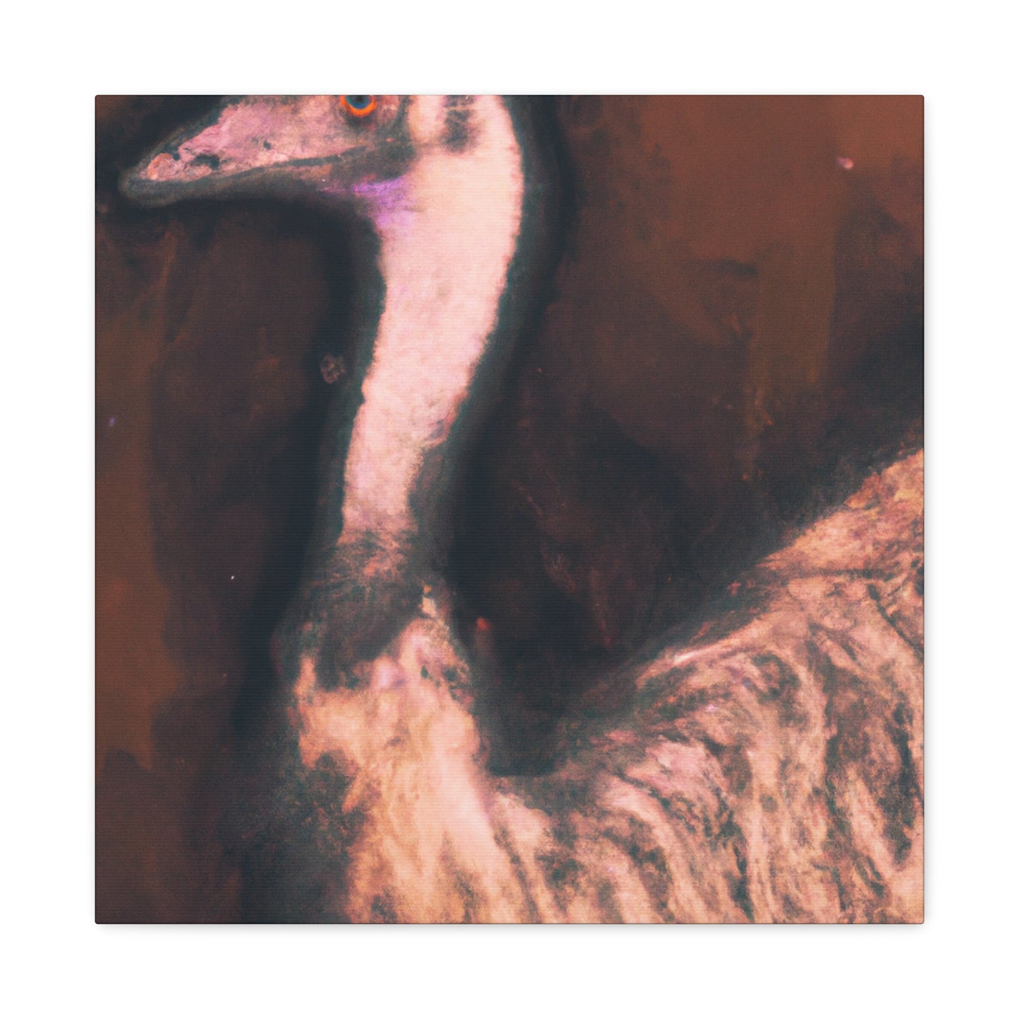 Artistic Emu Splendor - Canvas