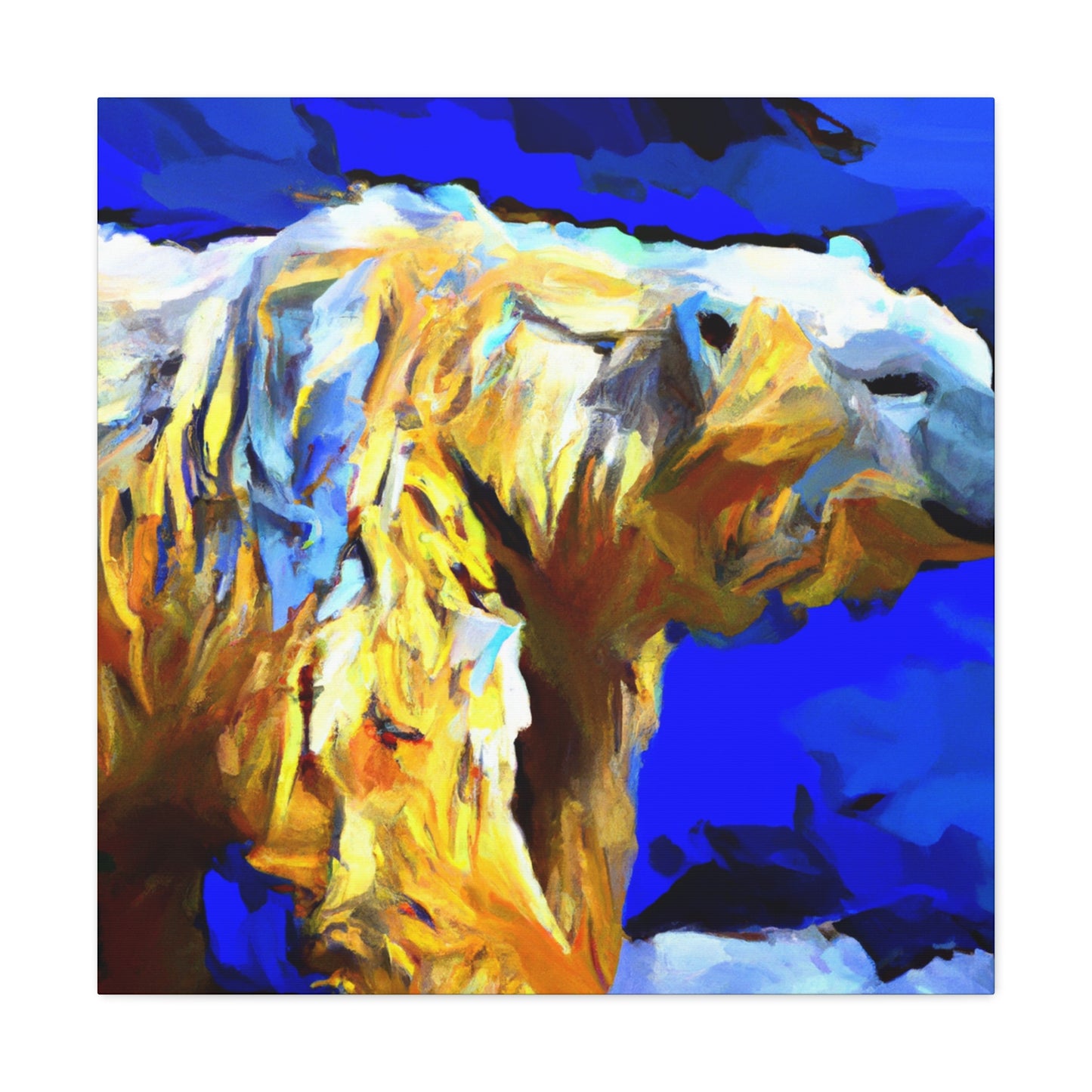 Polar Bear in Hues - Canvas