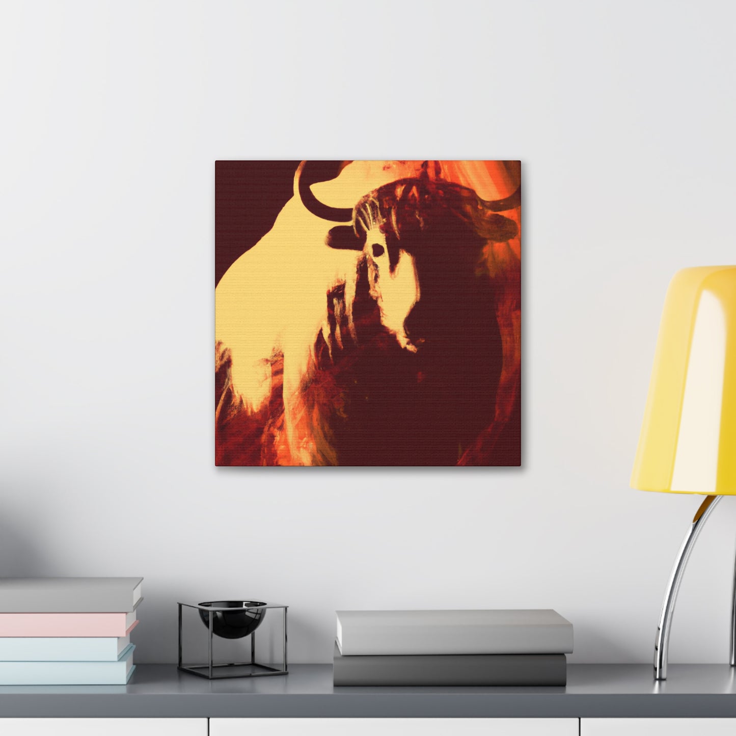 Yak in Digital Color - Canvas