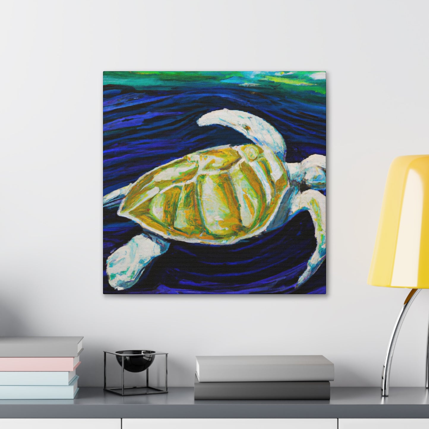 "Sea Turtle Dreamscape" - Canvas