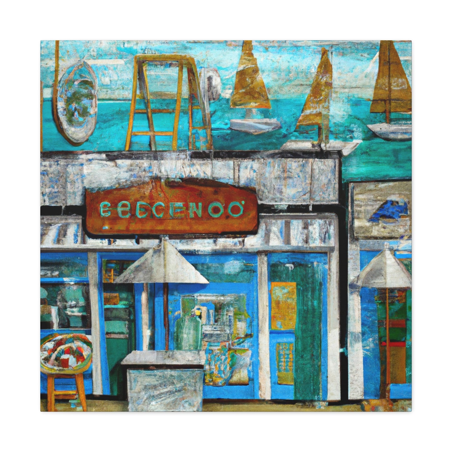 Surfside Shops Splendor - Canvas